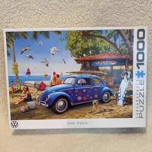 Eurographics Puzzle "Surf Shack" 1,000 pieces‎ VW Love Bug Beach Scene